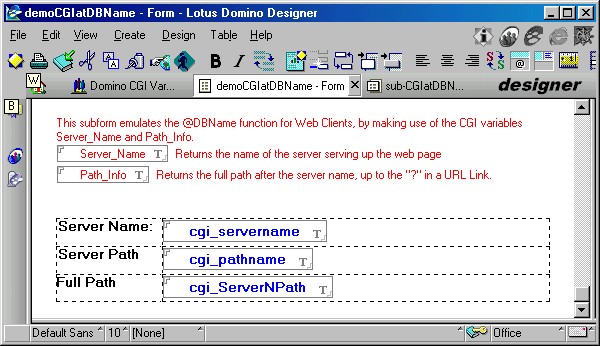 picture of form with subform enhancements in designer client