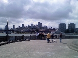 The City from the weird point at San Francisco Maritime National Historic Park